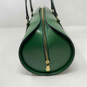 Pre-Owned Louis Vuitton Green Leather Designer Handbag