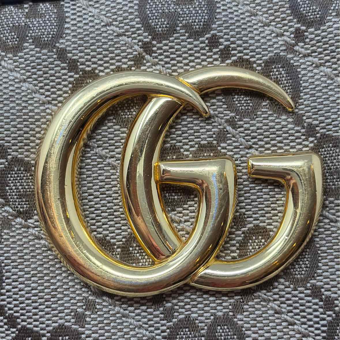 Pre-Owned Gucci Monogram Canvas Designer Handbag