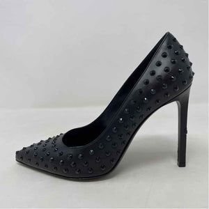 Pre-Owned Saint Laurent Black Leather Shoe Size 6.5 Designer Shoes
