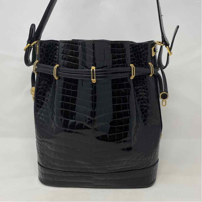 Pre-Owned Boutique Black Leather Handbag