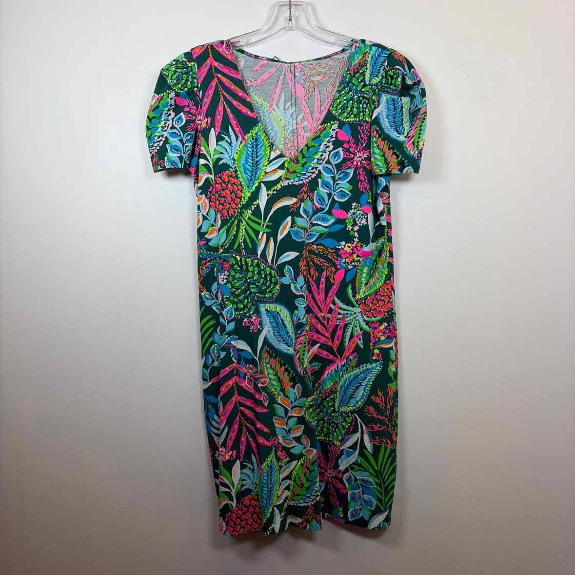 Pre-Owned Size S Lilly Pulitzer Green Multi Casual Dress