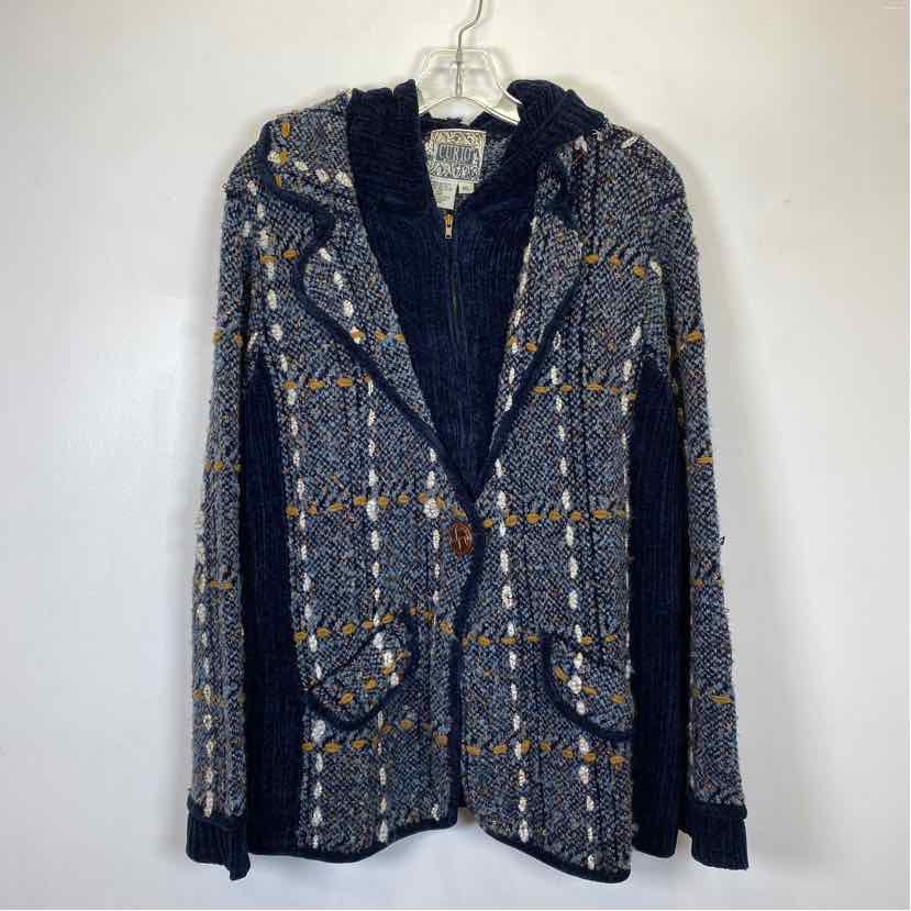 Pre-Owned Size XL Curio Navy Multi Sweater