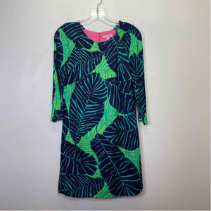 Pre-Owned Size 2/S Lilly Pulitzer Green Multi Casual Dress