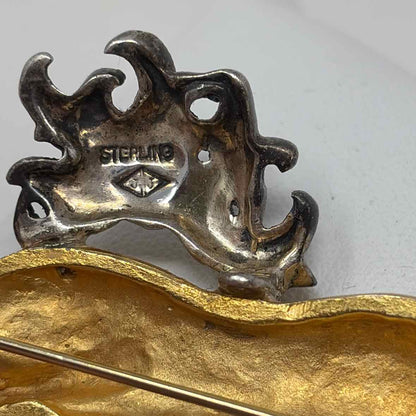 Pre-Owned Judith Jack Gold Sterling Brooch