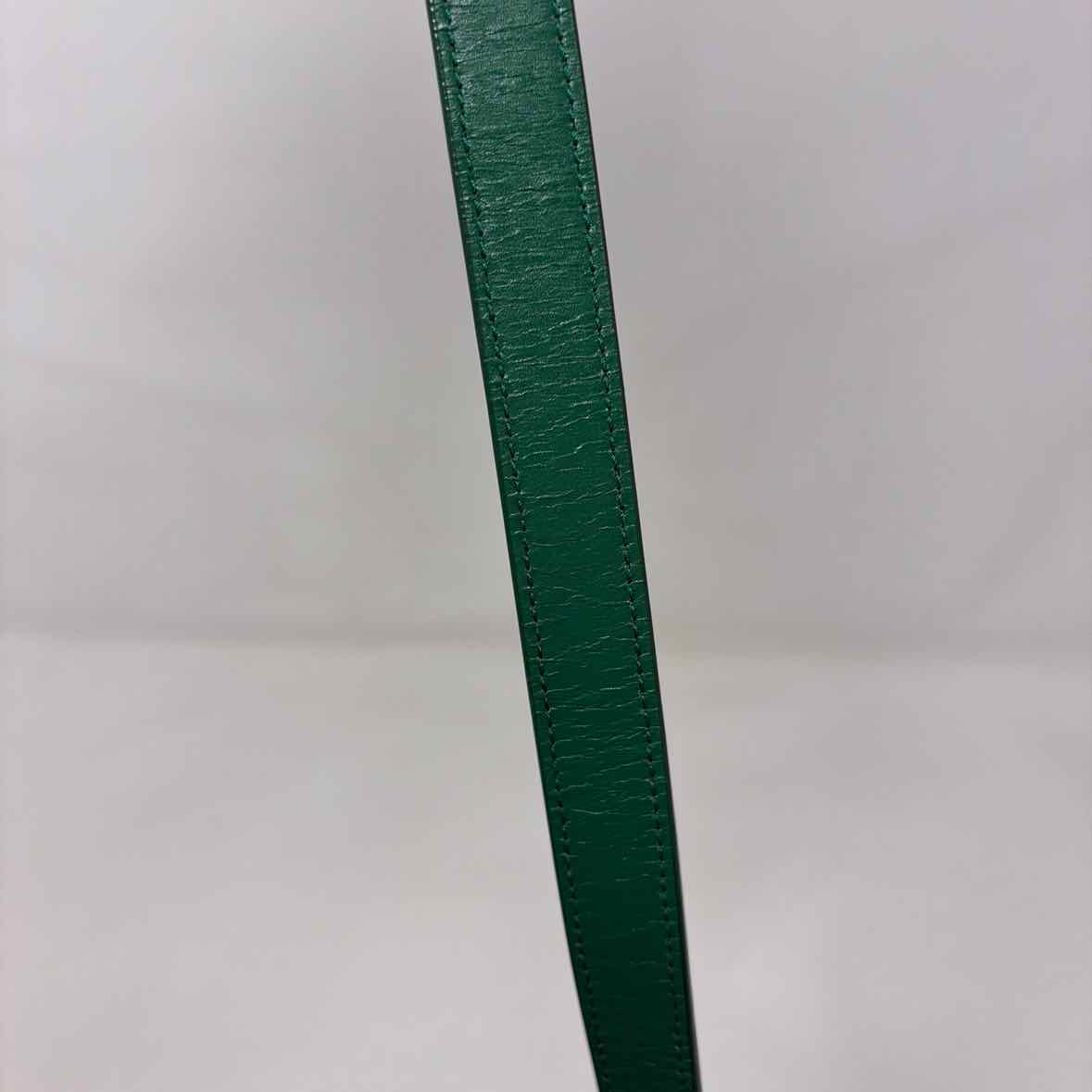 Pre-Owned Saint Laurent Green Leather Designer Handbag