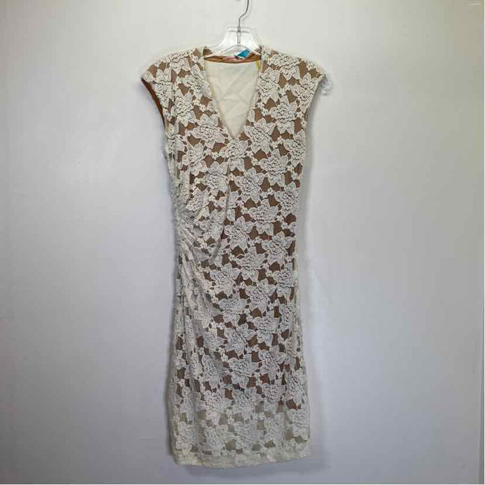 Pre-Owned Size S Rebecca Taylor White Floral Casual Dress
