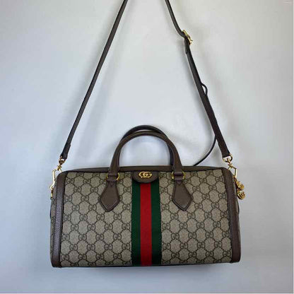Pre-Owned Gucci Monogram Canvas Designer Handbag