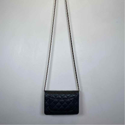 Pre-Owned Chanel Black Leather Designer Handbag