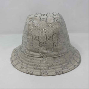 Pre-Owned Gucci Silver Canvas Designer Hats