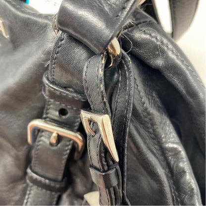Pre-Owned Prada Black Leather Designer Handbag
