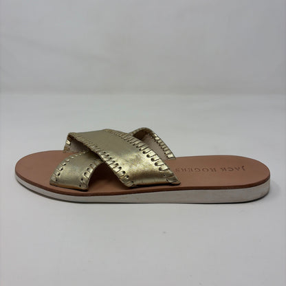 Pre-Owned Shoe Size 9 Jack Rogers Gold Sandals