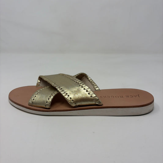 Pre-Owned Shoe Size 9 Jack Rogers Gold Sandals