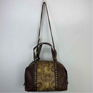 Pre-Owned Firenze La Model Brown Leather Handbag