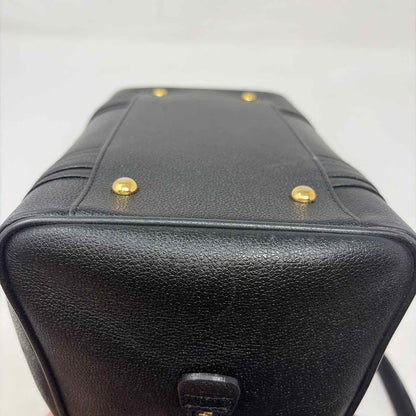 Pre-Owned MCM Black Leather Designer Handbag