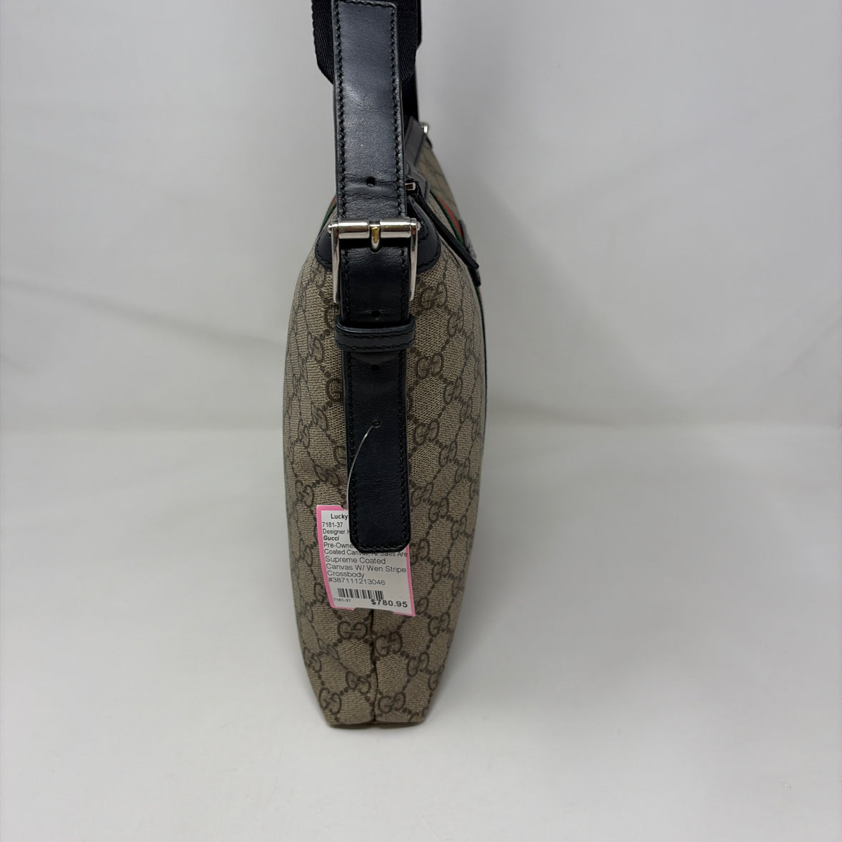 Pre-Owned Gucci Monogram Coated Canvas Designer Handbag