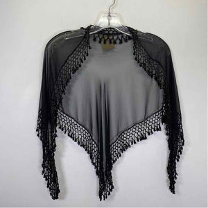 Pre-Owned Boutique Black Fabric Shawl