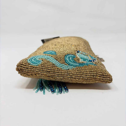 Pre-Owned Mary Frances Gold Multi Beaded Handbag
