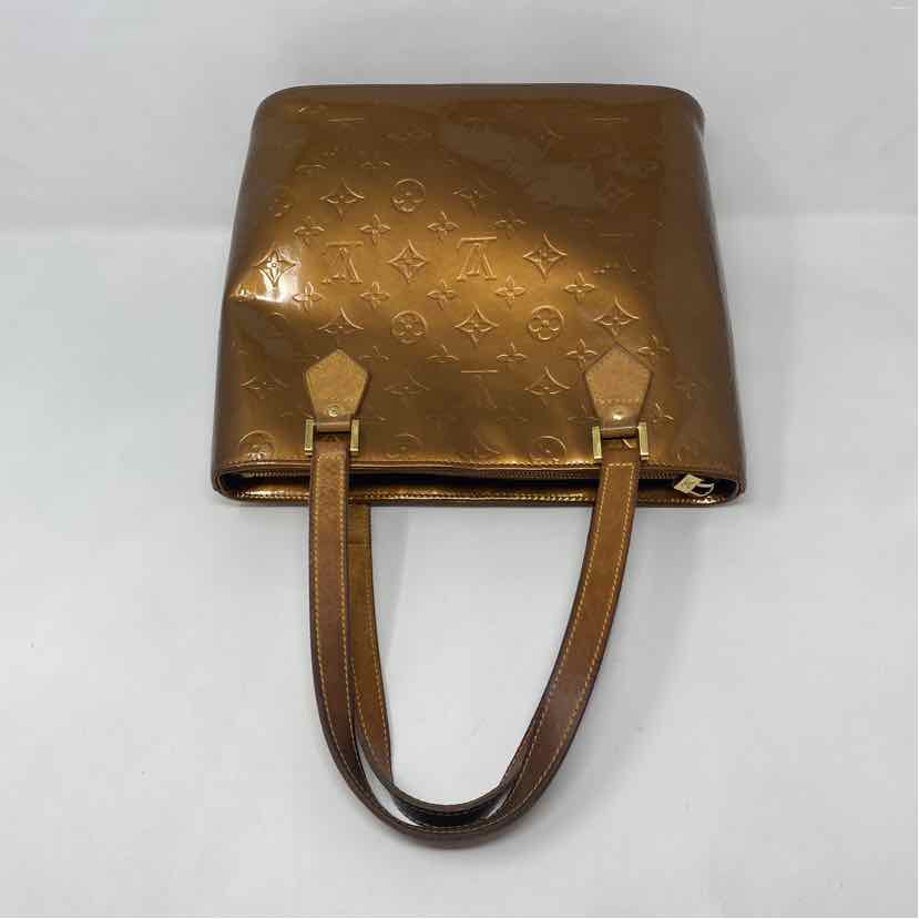 Pre-Owned Louis Vuitton Bronze Patent Designer Handbag