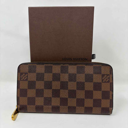 Pre-Owned Louis Vuitton Damier Eben Canvas Designer Wallet