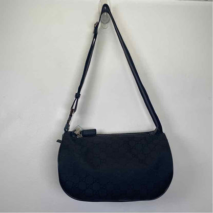 Pre-Owned Gucci Black Nylon Designer Handbag
