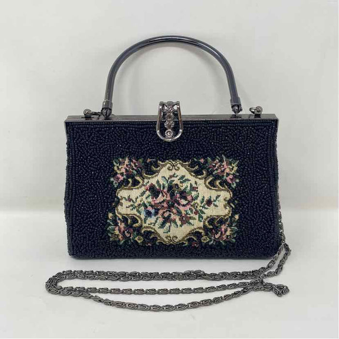 Pre-Owned Moni Culture Black Beaded Handbag