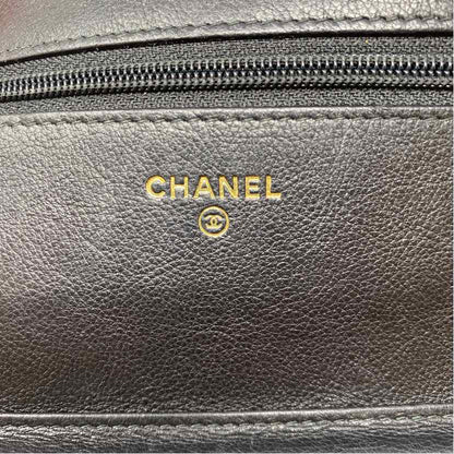 Pre-Owned Chanel Black Leather Designer Handbag
