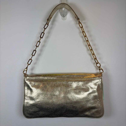Pre-Owned Tory Burch Gold Leather Handbag