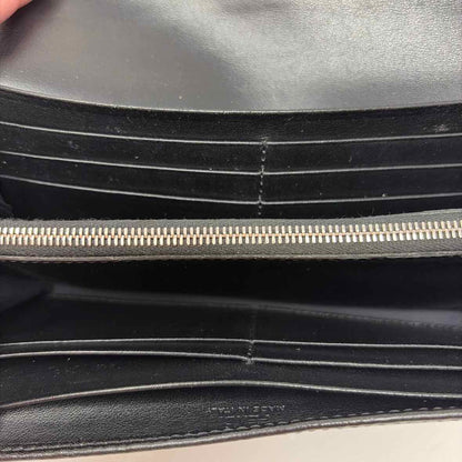 Pre-Owned Fendi Black Leather Designer Wallet