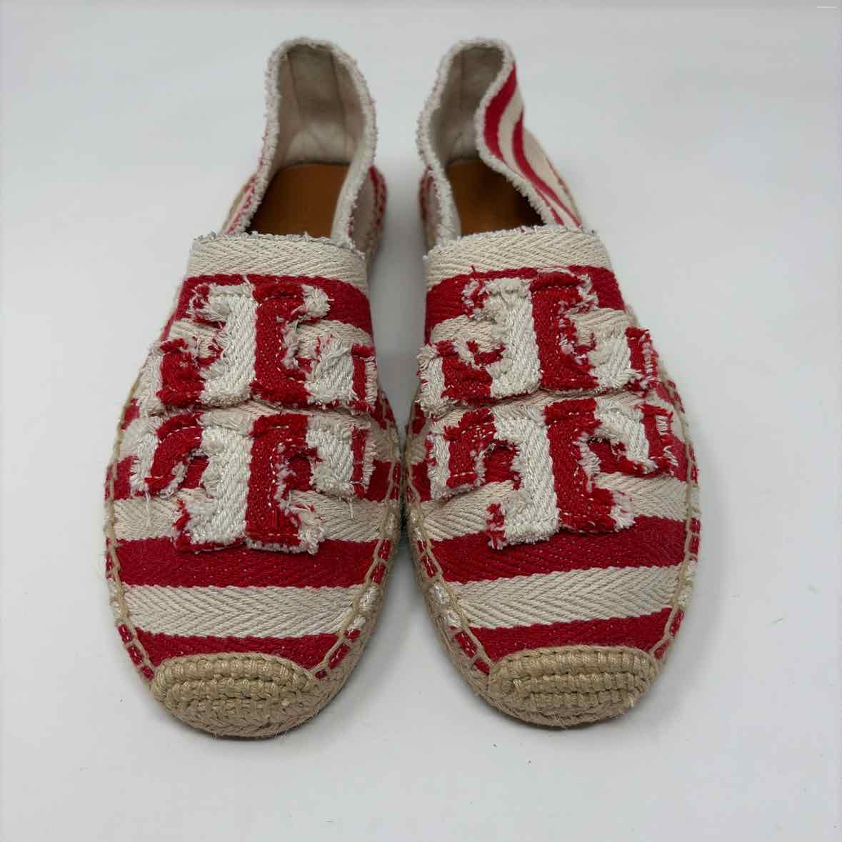 Pre-Owned Shoe Size 10 Tory Burch Stripe Multi Espadrille