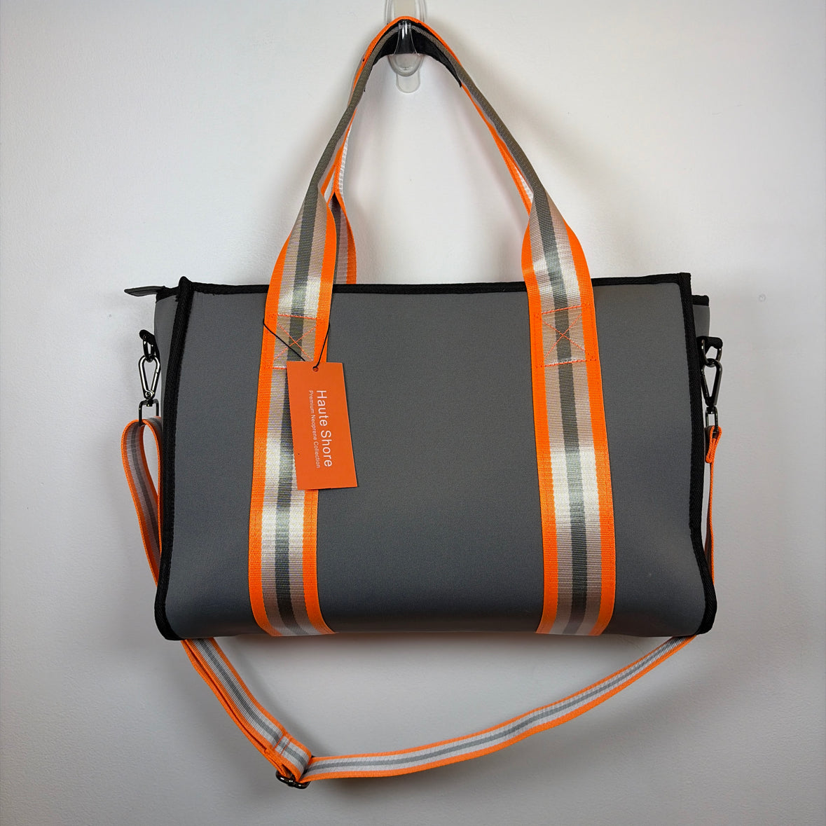 Pre-Owned Haute Shore Grey Neoprene Handbag