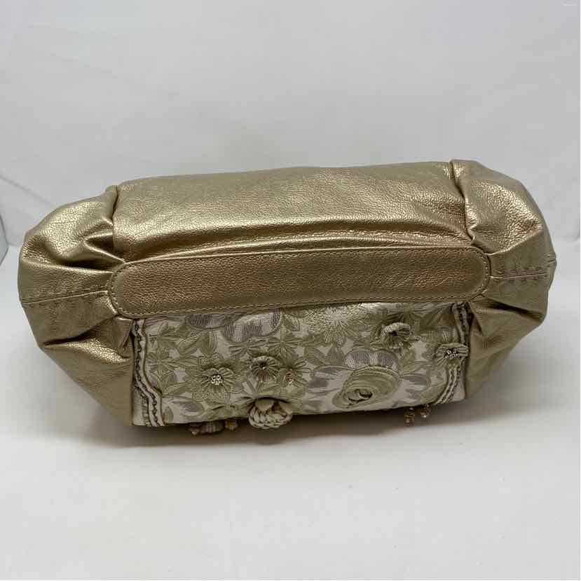 Pre-Owned Brighton Gold Leather Handbag