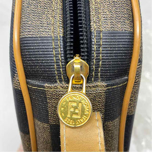 Pre-Owned Fendi Check Canvas Designer Handbag