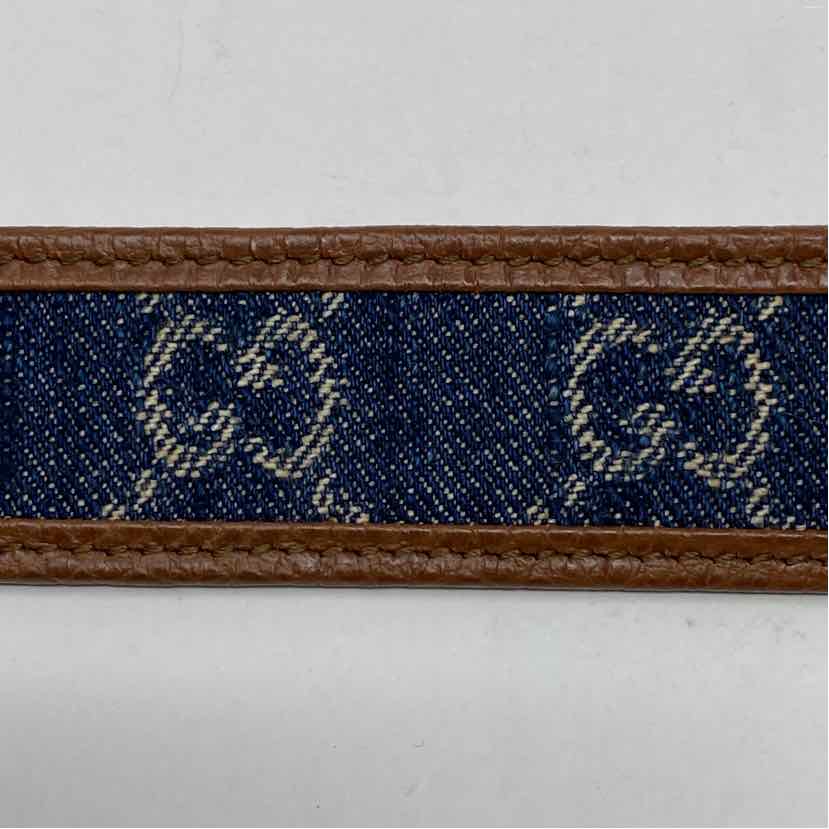 Pre-Owned Gucci Denim Denim Designer Belt