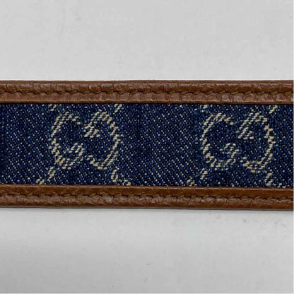 Pre-Owned Gucci Denim Denim Designer Belt