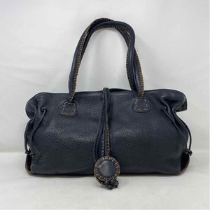 Pre-Owned Carlos Falchi Black Leather Handbag