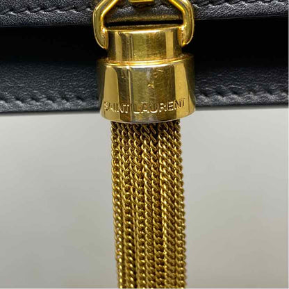 Pre-Owned Saint Laurent Black Leather Designer Handbag