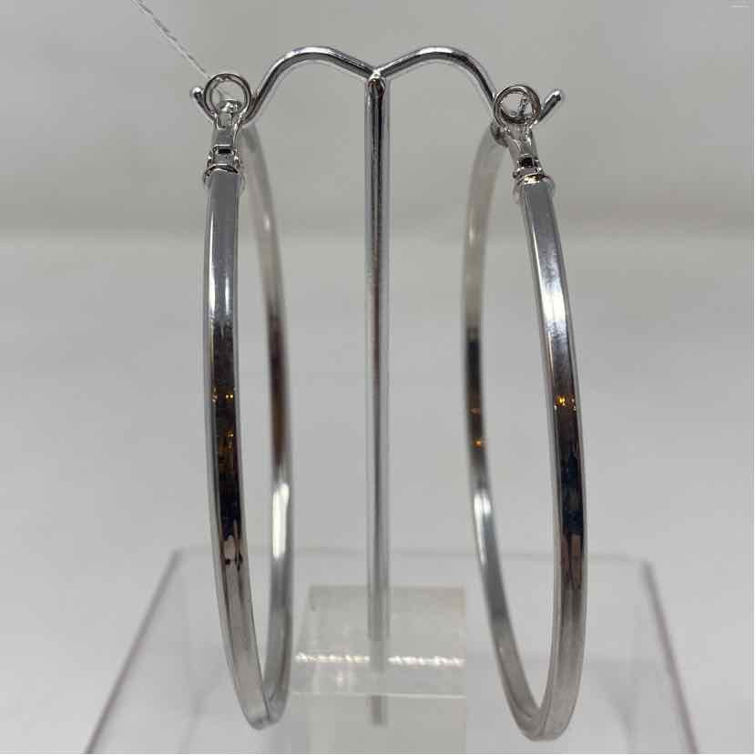 Silver Metal Earrings