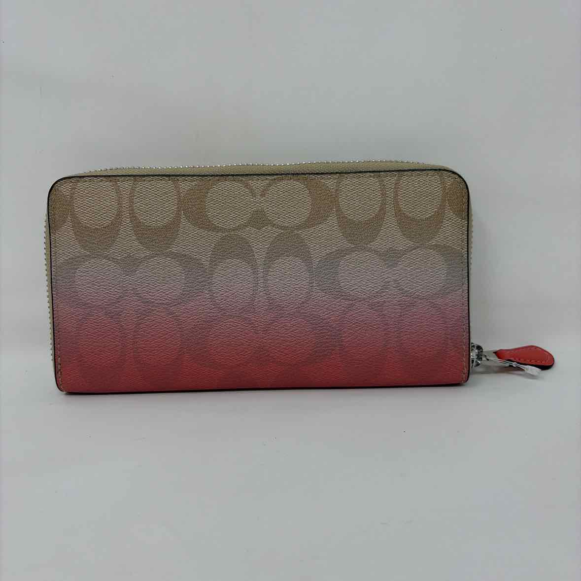 Pre-Owned Coach Monogram Canvas Wallet