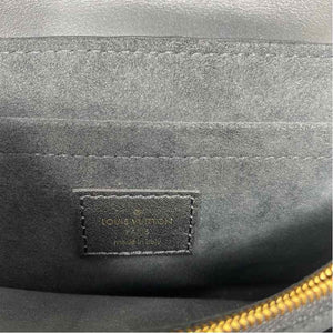 Louis Vuitton Black Leather Designer Handbag