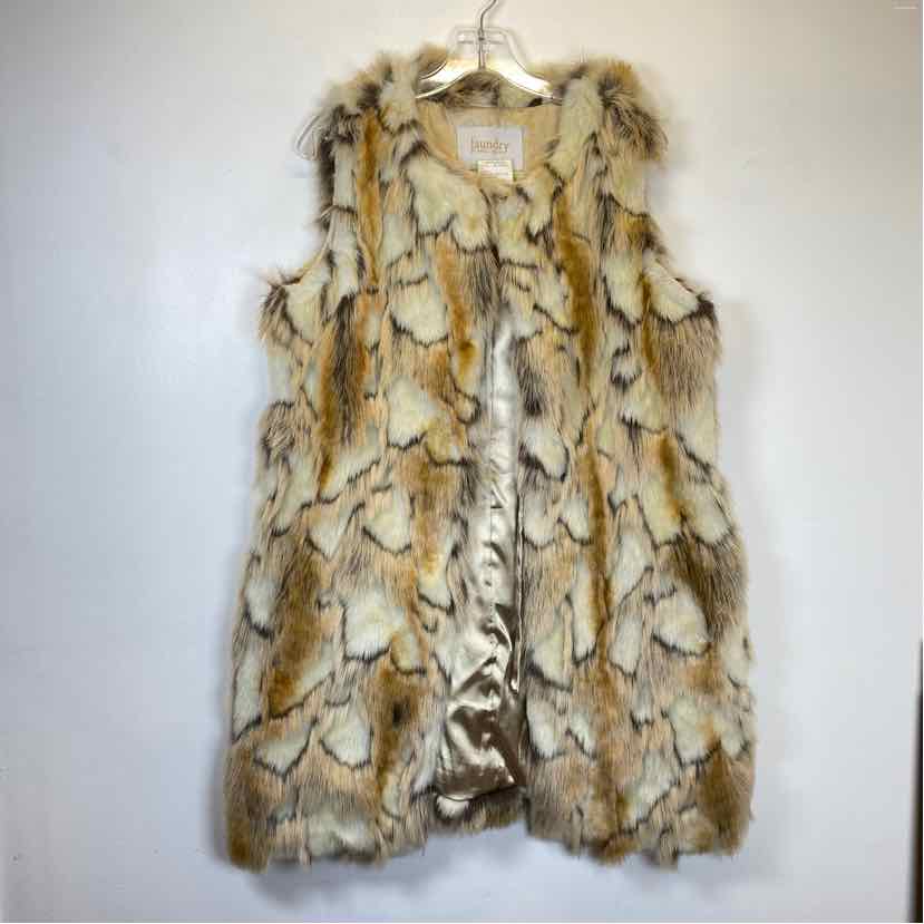 Pre-Owned Size M Laundry Faux Fur Vest