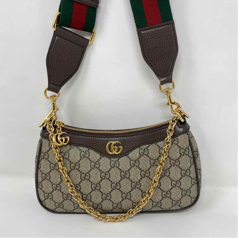 Pre-Owned Gucci Monogram Canvas Designer Handbag