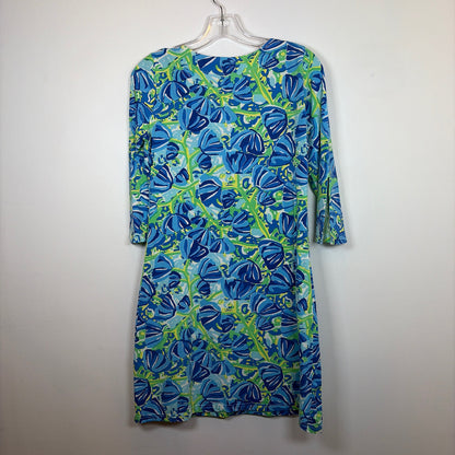 Pre-Owned Size XS Barbara Gerwit Blue Multi Casual Dress