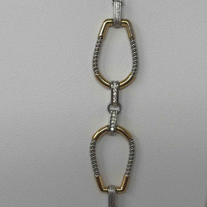 Pre-Owned Boutique Silver/Gold Chains Necklace