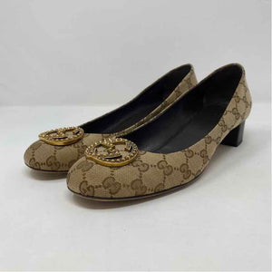 Pre-Owned Gucci Monogram Canvas Shoe Size 10.5 Designer Shoes