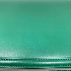 Pre-Owned Saint Laurent Green Leather Designer Handbag