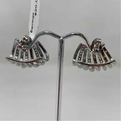 Silver Metal Earrings