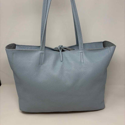Pre-Owned Made in Italy Light Blue Leather Handbag