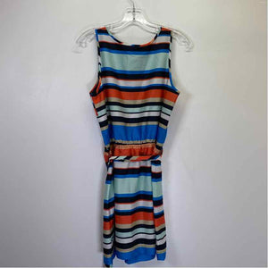 Pre-Owned Size 8/M Banana Republic Orange Stripe Casual Dress