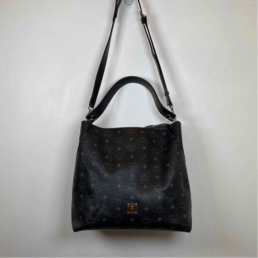 Pre-Owned MCM Black Leather Designer Handbag