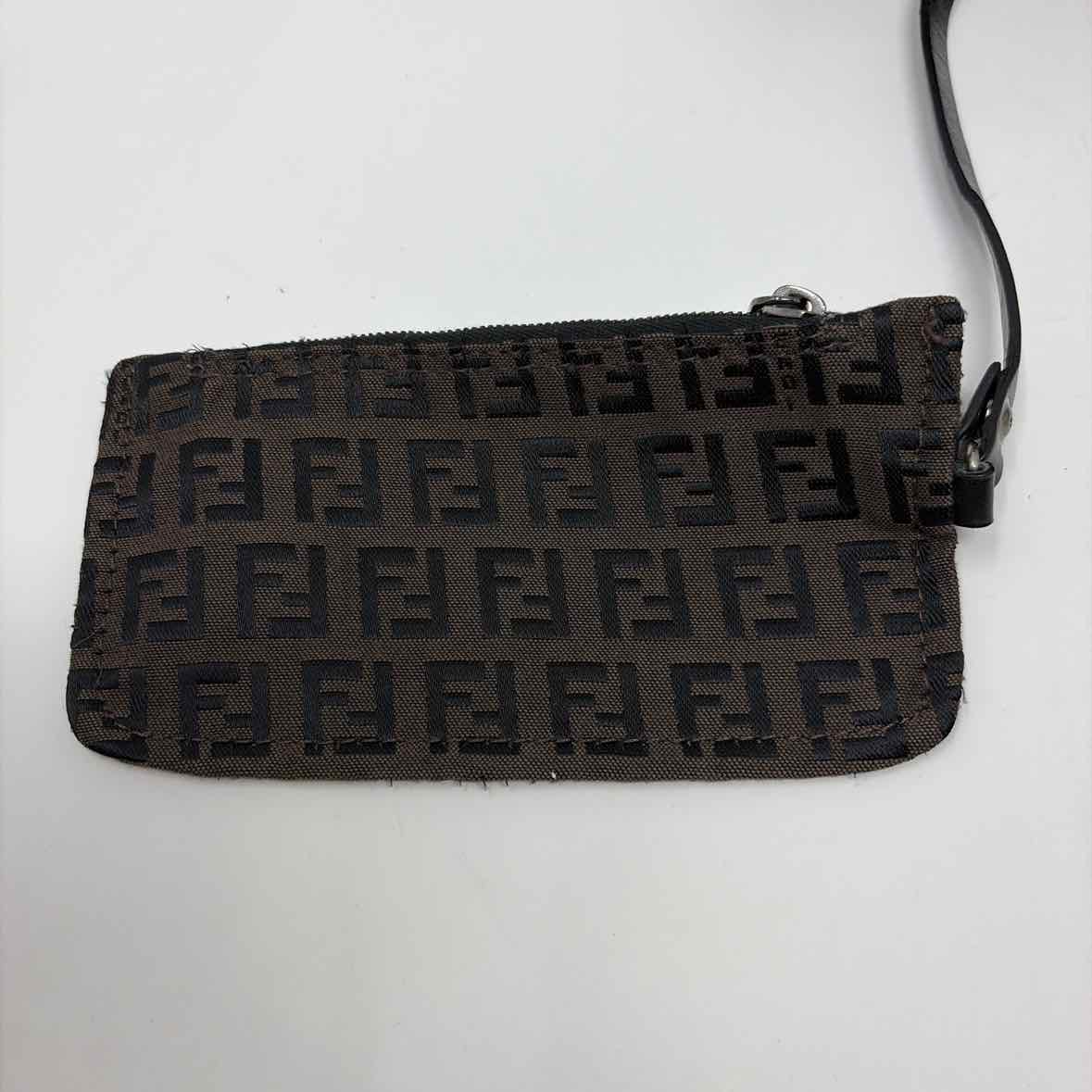 Pre-Owned Fendi Brown Fabric Designer Handbag